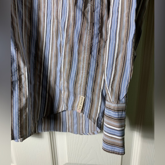 Ted Baker | Crinkle Seersucker Dress Shirt - Men’s Small - Picture 3 of 10